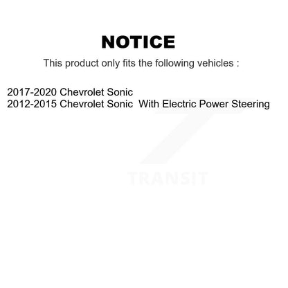 Kit de liaison de biellette de direction, roulement de roue avant, Joint à rotule inférieur (5 pièces) pour Chevrolet Sonic