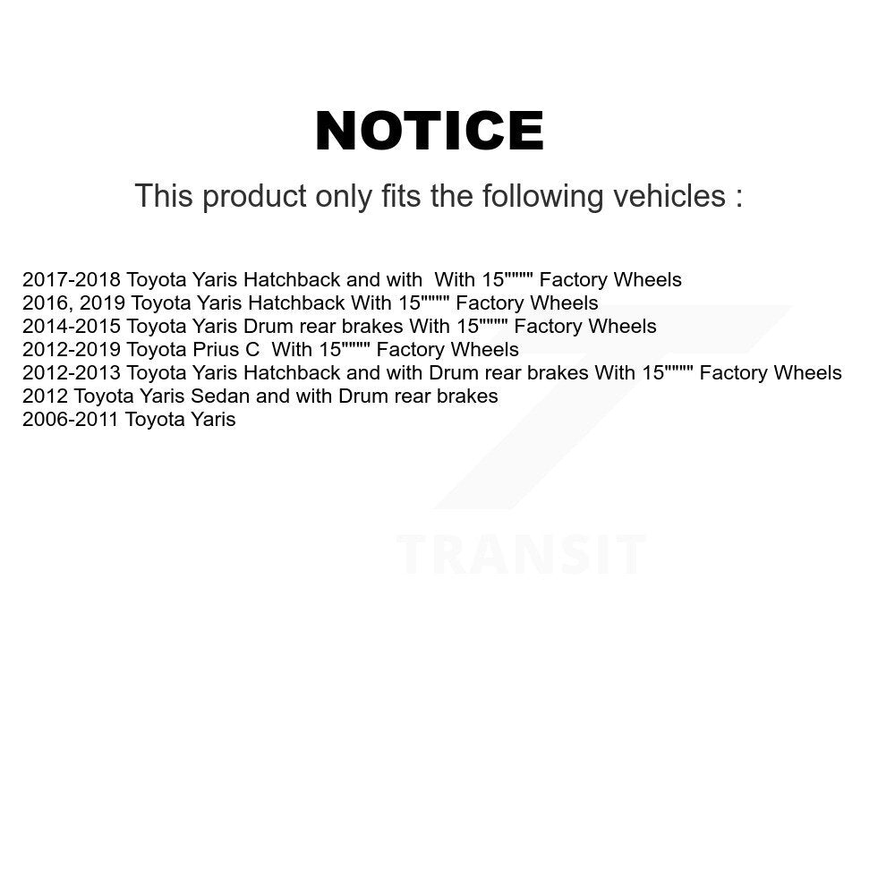 Kit de biellette et de liaison de rotule inférieure de roulement avant gauche (5 pièces) pour Toyota Yaris C