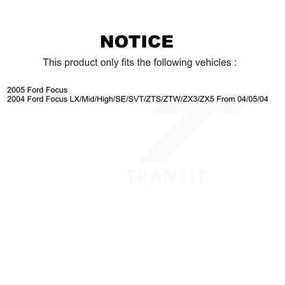 Kit de liaison de biellette de direction, roulement de roue avant gauche, rotule inférieure (5 pièces) pour Ford Focus