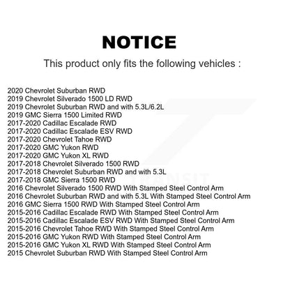 Kit de liaison de bras de commande supérieur, roulement avant gauche, Joint à rotule inférieur, pour Chevrolet GM
