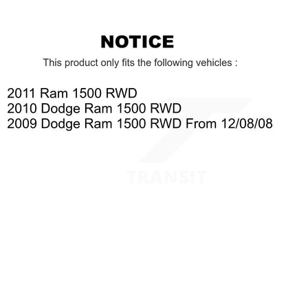 Kit de liaison de bras de commande supérieur, roulement avant gauche, Joint à rotule inférieur, pour Dodge Ram RW