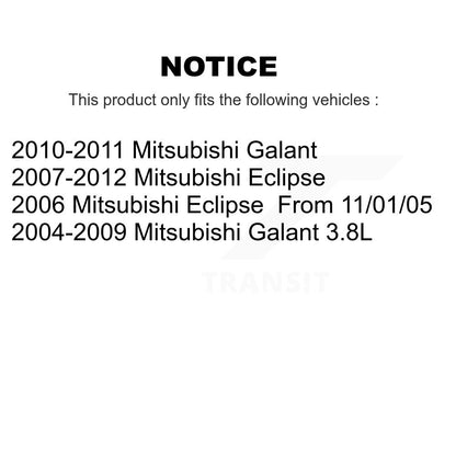 Kit de liaison de biellette de direction, roulement de moyeu avant, Joint à rotule inférieur (5 pièces) pour Mitsubishi Eclips