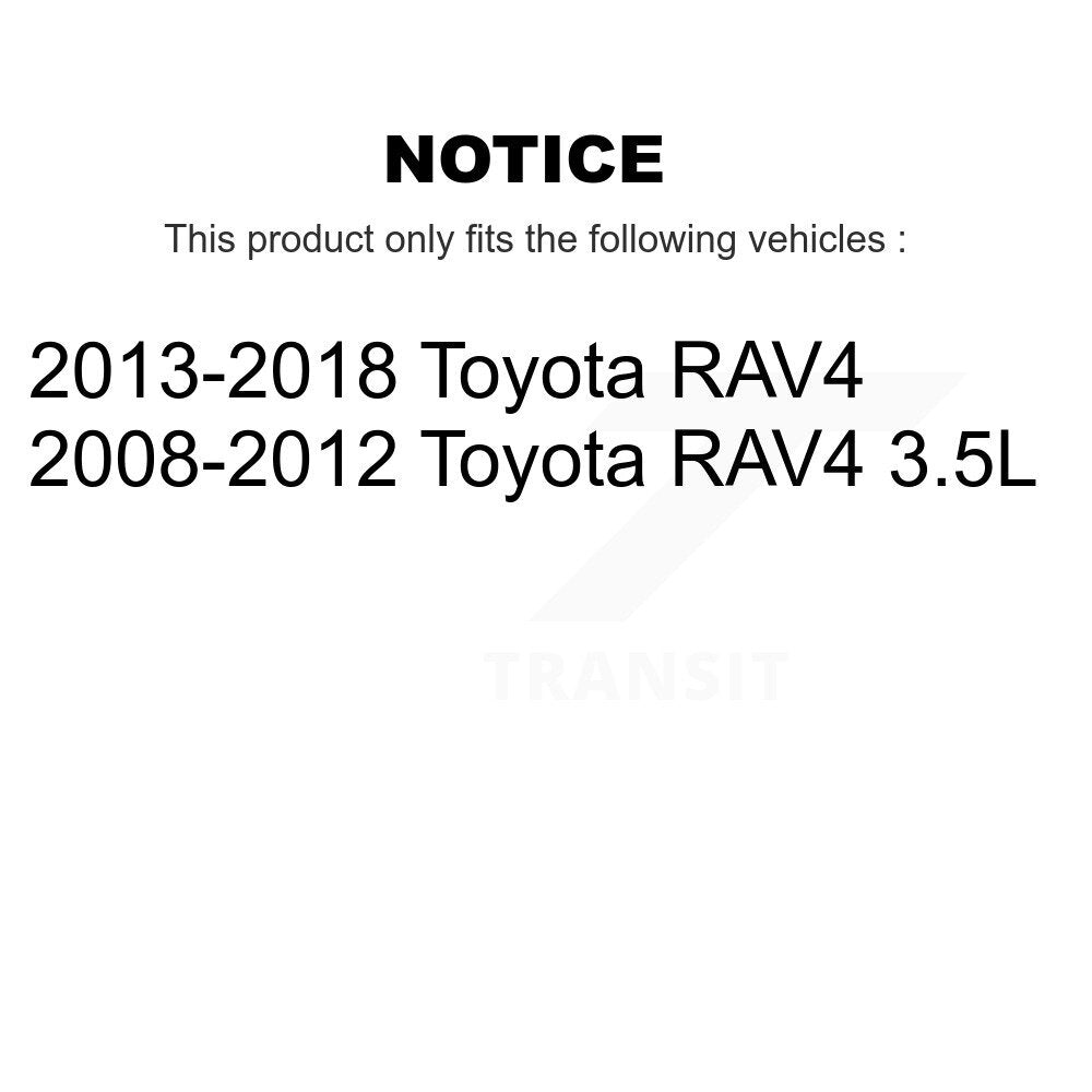 Kit de liaison de biellette de direction, roulement de moyeu avant droit, rotule inférieure (5 pièces) pour Toyota RAV4