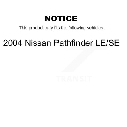 Kit de liaison de biellette de direction extérieure, roulement de moyeu avant, Joint à rotule inférieur, pour Nissan Pathfinder