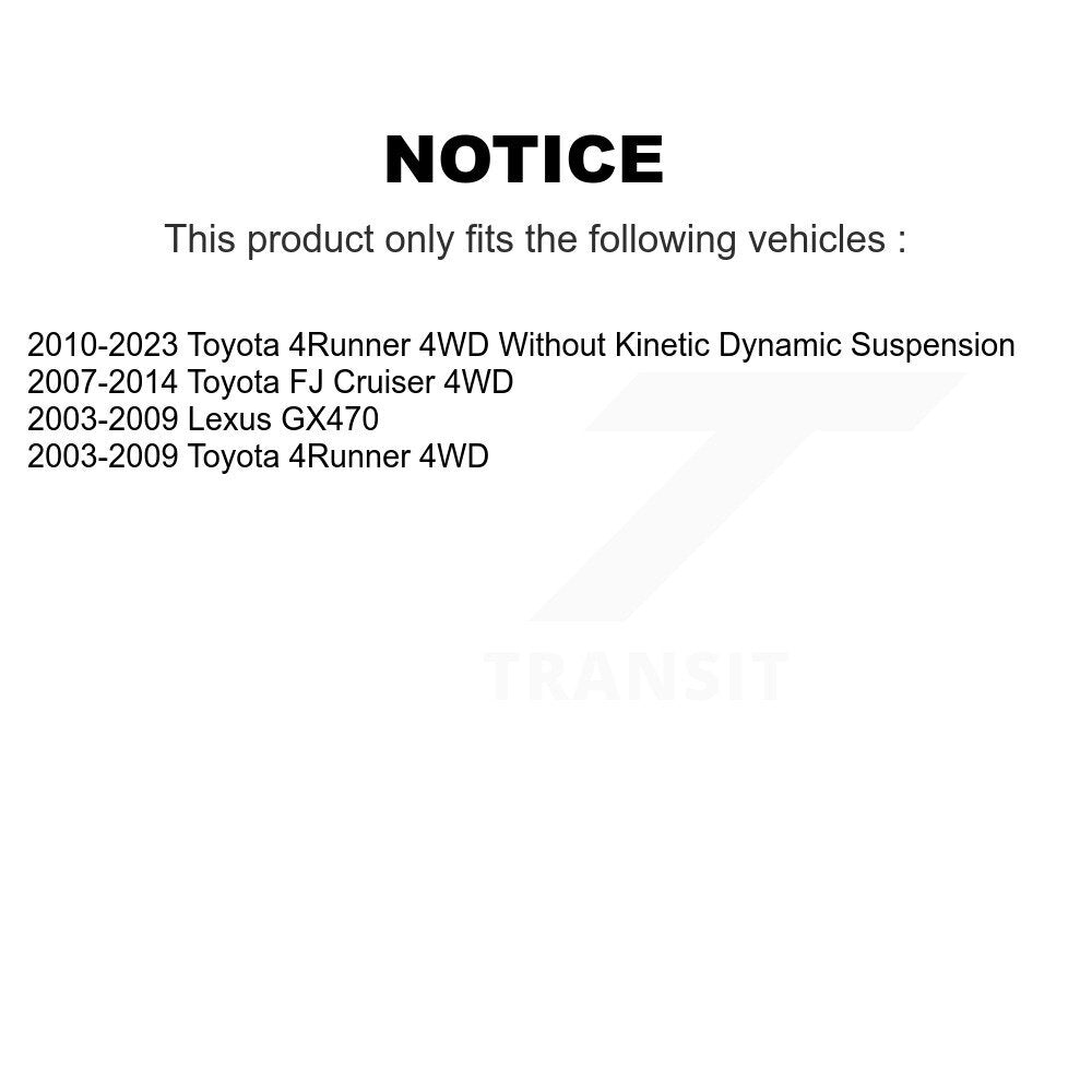 Kit de liaison de rotule supérieure et inférieure, roulement avant droit, pour Toyota 4Runner FJ Lexus