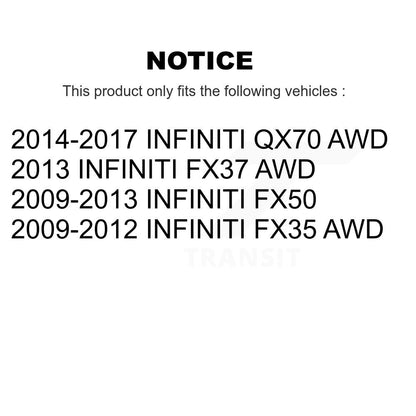 Kit de liaison de bras de commande supérieur inférieur, roulement avant gauche, pour INFINITI FX35 QX70 FX50