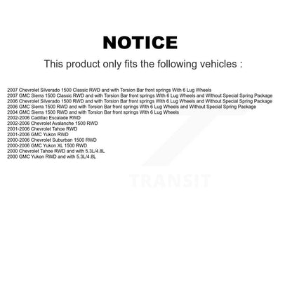 Kit de liaison de rotule supérieure, roulement avant gauche, bras de commande inférieur, pour Chevrolet GM