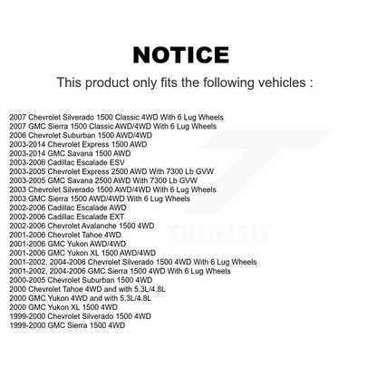 Kit de liaison de rotule supérieure, roulement avant gauche, bras de commande inférieur, pour Chevrolet GM