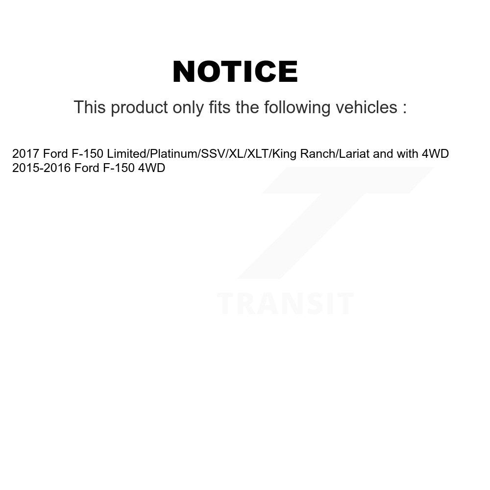 Kit de rotule supérieure et de liaison, roulement avant gauche, bras de commande inférieur, pour Ford F-150