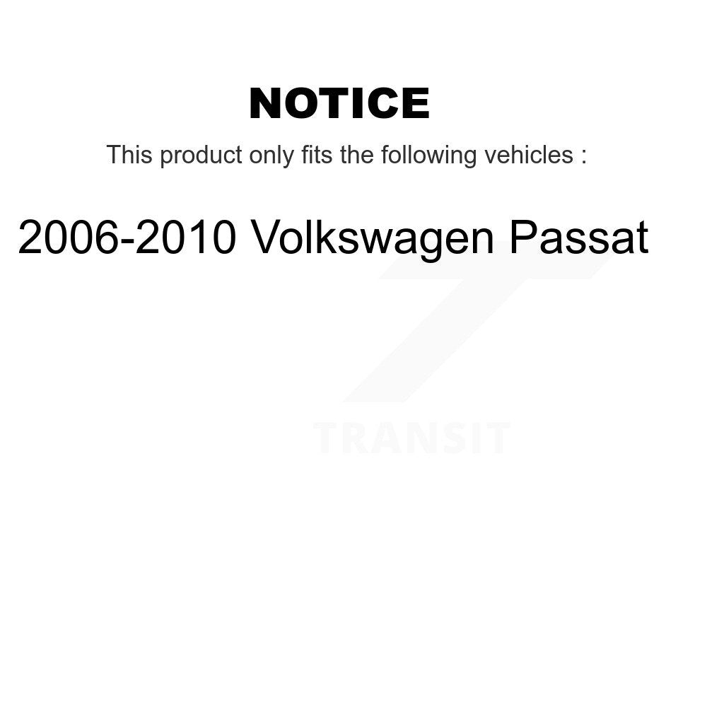 Kit de liaison de biellette de direction de bras inférieur de roulement avant gauche (5 pièces) pour Volkswagen Passat 06-10