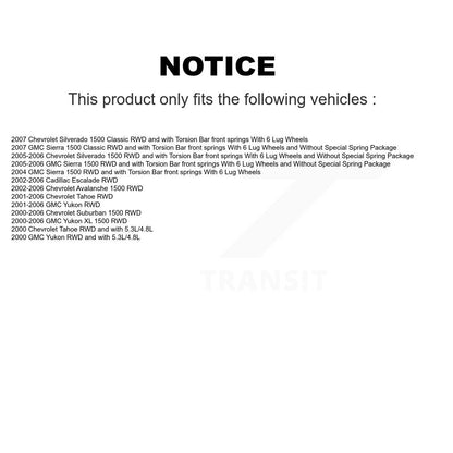 Kit de liaison de rotule supérieure, roulement avant droit, bras de commande inférieur, pour Chevrolet X