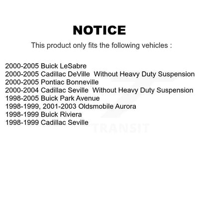 Kit de liaison de biellette de direction extérieure, bras inférieur de roulement avant droit pour Buick LeSabre Cadillac