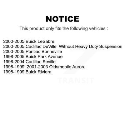 Kit de liaison de biellette de direction extérieure, bras inférieur de roulement avant droit pour Buick LeSabre Cadillac