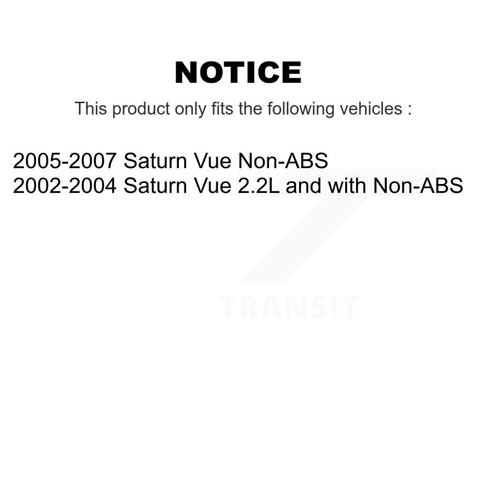 Kit de liaison de biellette de direction, roulement de moyeu avant droit, bras de commande inférieur (5 pièces) pour Saturn Vue