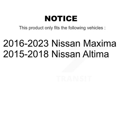 Kit de biellette et de liaison de bras inférieur de roulement avant droit (5 pièces) pour Nissan Altima Maxima