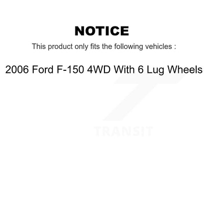 Kit de liaison de biellette de direction, roulement avant droit, bras de commande supérieur inférieur pour Ford F-150 4WD