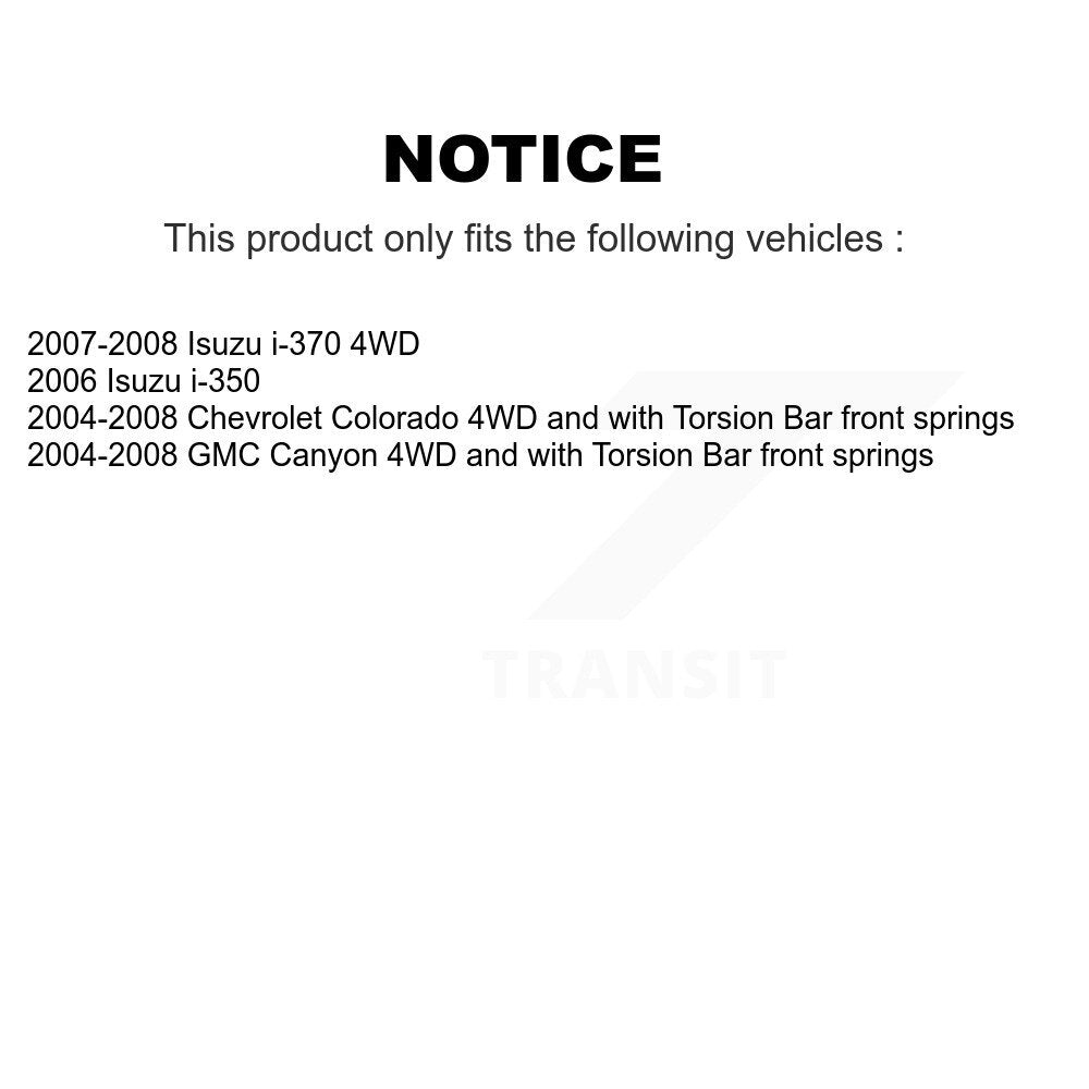 Kit de rotule et de liaison supérieure et inférieure, roulement avant droit, pour Chevrolet Colorado GM