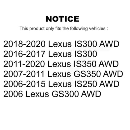 Kit de rotule et de maillons supérieur et inférieur, roulement avant gauche, pour Lexus IS250 IS300 IS35