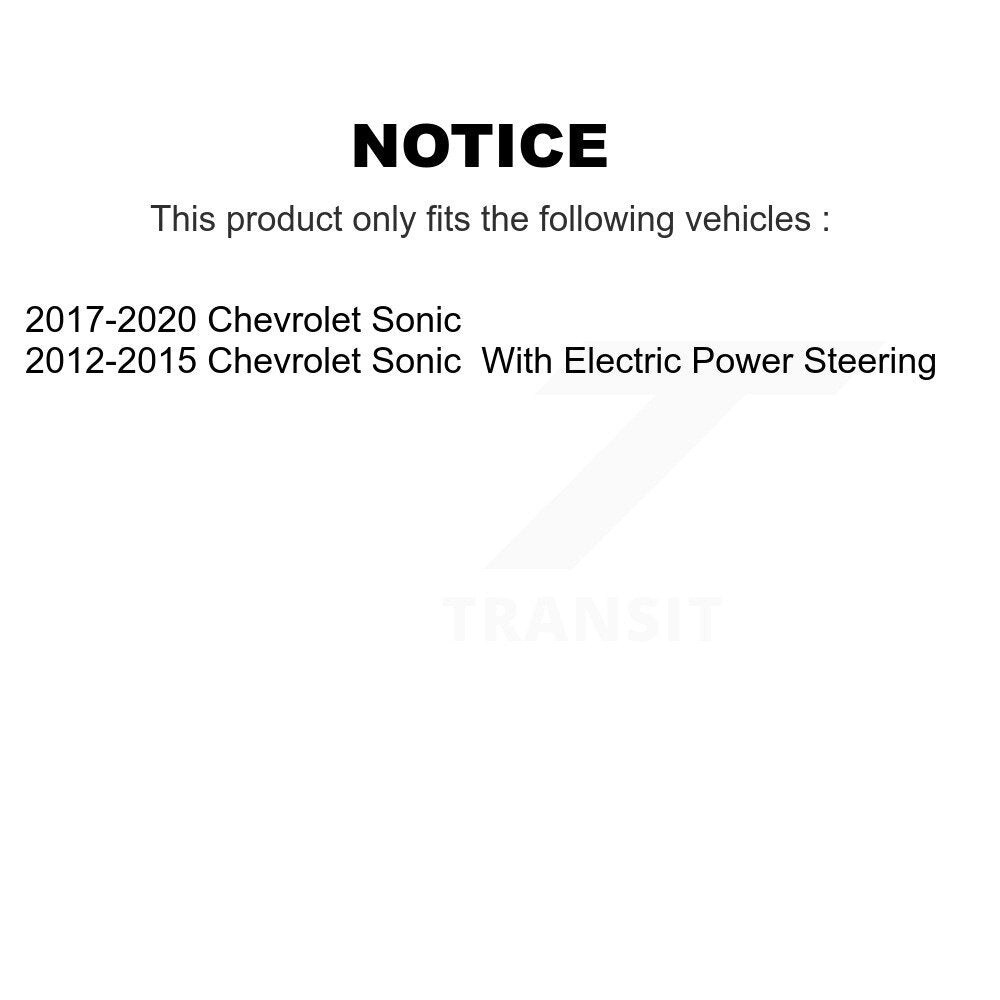 Kit de liaison de biellette de direction intérieure et extérieure, roulement avant, rotule inférieure, pour Chevrolet Sonic