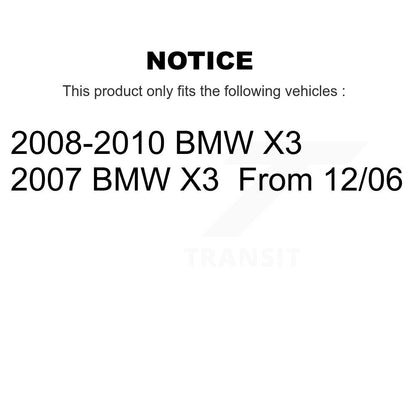 Kit de liaison de barre stabilisatrice de biellette de direction extérieure de rotule inférieure de roulement avant (8 pièces) pour BMW X3