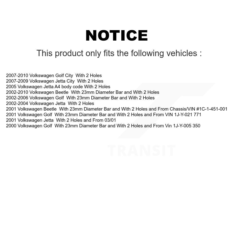 Kit de rotule inférieure et de liaison, roulement avant, pour Volkswagen Jetta Golf City Beetle