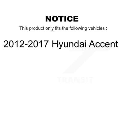 Kit de biellette de direction extérieure et de liaison de bras inférieur de roulement avant (8 pièces) pour Hyundai Accent 12-17