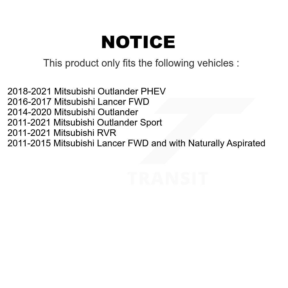 Kit de biellette de direction et de liaison intérieure extérieure de bras inférieur de roulement avant (10 pièces) pour Mitsubishi RV