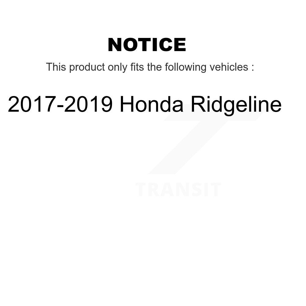 Kit de biellette de direction extérieure et de liaison de bras inférieur de roulement avant (8 pièces) pour Honda Ridgelin 17-19
