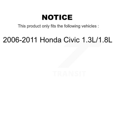 Kit de liaison d'extrémité de biellette de direction extérieure, bras de commande inférieur, roulement avant (8 pièces) pour Honda Civi