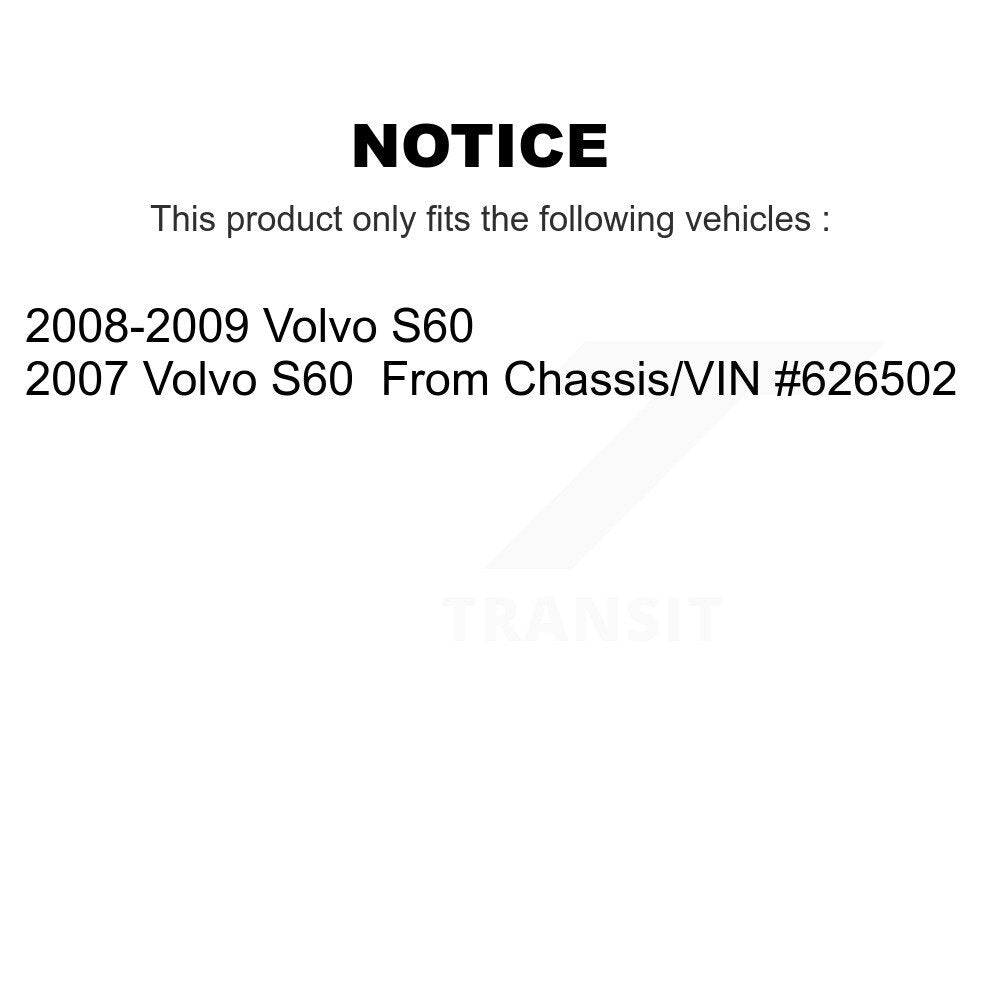 Kit de liaison de biellette de direction intérieure et extérieure de rotule inférieure de roulement avant (10 pièces) pour Volvo S6