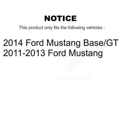 Kit de liaison de biellette de direction intérieure et extérieure, roulement de moyeu avant, Joint à rotule inférieur, pour Ford Mustang