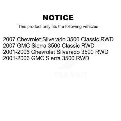 Kit de liaison de rotule inférieure de roulement avant, pour Chevrolet GMC Sierra 3500 Silverado