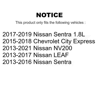 Kit de rotule inférieure et de liaison, roulement avant, pour Nissan Sentra NV200 LEAF Chevrole
