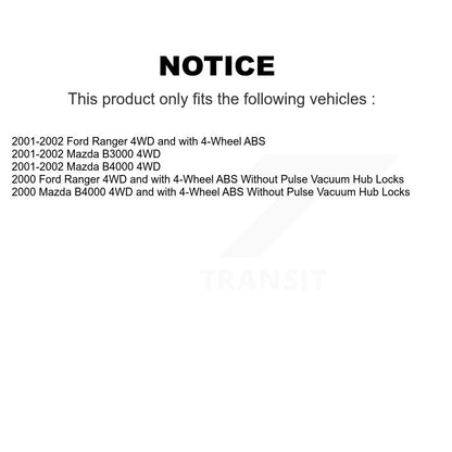 Kit de rotule inférieure et de liaison de roulement de moyeu avant, pour Ford Ranger Mazda B4000 B3000