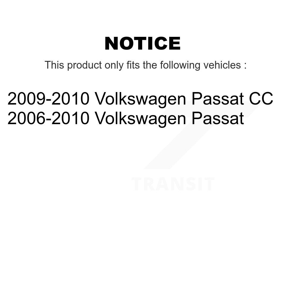Kit de biellette de direction et de liaison extérieure de rotule inférieure de roulement avant (8 pièces) pour Volkswagen CC