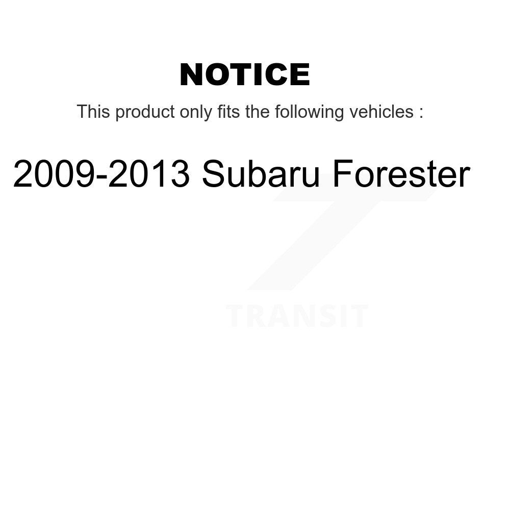 Kit de liaison de biellette de direction intérieure et extérieure de bras inférieur de roulement avant (10 pièces) pour Subaru Forester