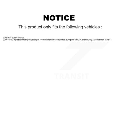 Kit de liaison de biellette de direction intérieure et extérieure, bras de commande inférieur, roulement avant, pour Subaru Impreza