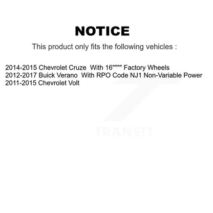 Kit de liaison de biellette de direction intérieure et extérieure de bras inférieur de roulement avant (10 pièces) pour Chevrolet Cruze