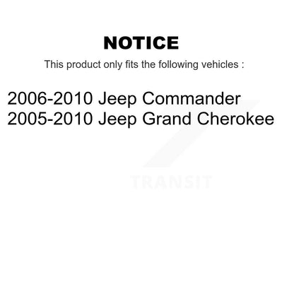 Kit de liaison de biellette de direction extérieure, roulement de moyeu avant, joint à rotule supérieur et inférieur (10 pièces) pour Jeep