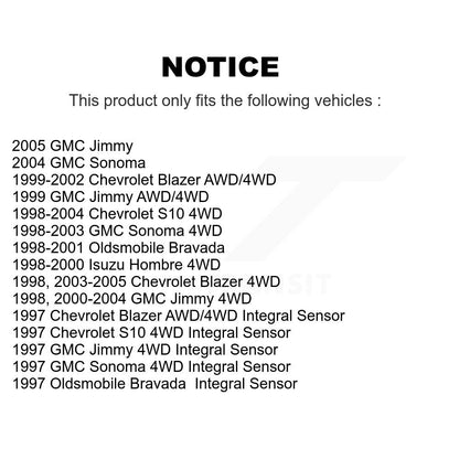 Kit de bras de commande et de liaison supérieur, roulement avant, rotule inférieure, bras de commande supérieur (8 pièces) pour Chevrolet