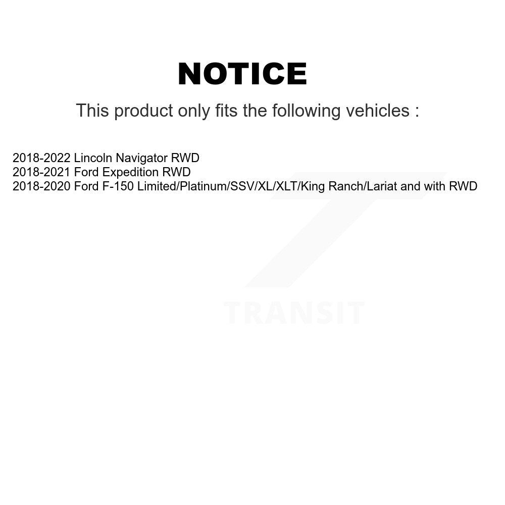 Bras de commande supérieur inférieur et Kit de liaison (8 pièces), roulement avant, pour Ford F-150 Expeditio