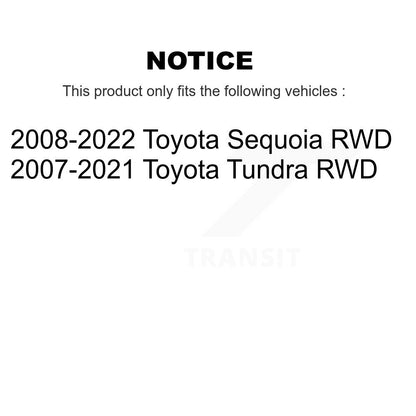 Kit de liaison de roulement de moyeu avant gauche, Kit de rotule supérieure et inférieure pour Toyota Tundra RW