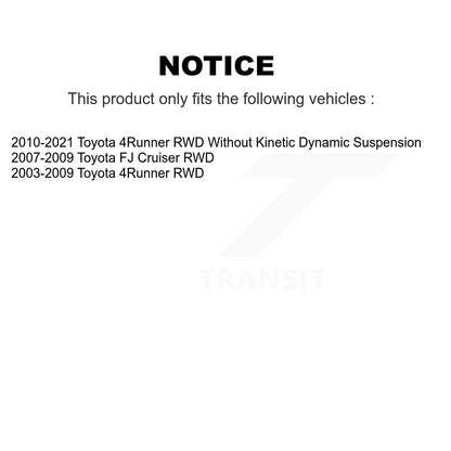 Kit de liaison de roulement de moyeu avant gauche, Kit de rotule supérieure et inférieure pour Toyota 4Runner F