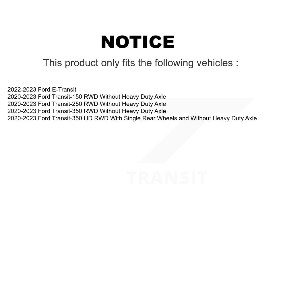 Kit de liaison d'assemblage de roulement de moyeu avant, pour Ford Transit-250 Transit-350 Transit-15