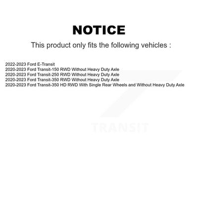 Kit de liaison d'assemblage de roulement de moyeu avant, pour Ford Transit-250 Transit-350 Transit-15