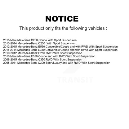 Ensemble de roulement de moyeu avant et Kit de liaison pour Mercedes-Benz C300 E350 C350 C250 E55
