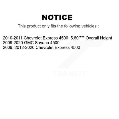 Kit de rotors de frein à disque avant et arrière, pour Chevrolet Express 4500 GMC Savana K8-10099