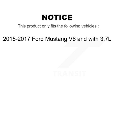 Kit de disques de frein à disque avant et arrière pour Ford Mustang V6 2015-2017 avec 3,7 L