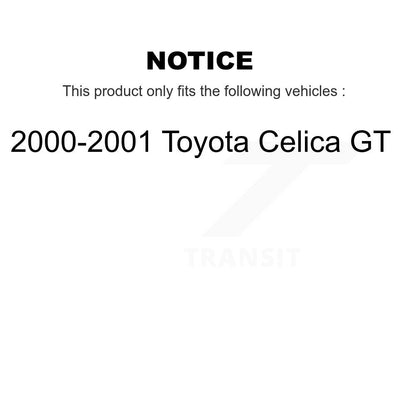 Kit de rotors de frein à disque avant et arrière pour Toyota Celica GT 2000-2001 K8-101258