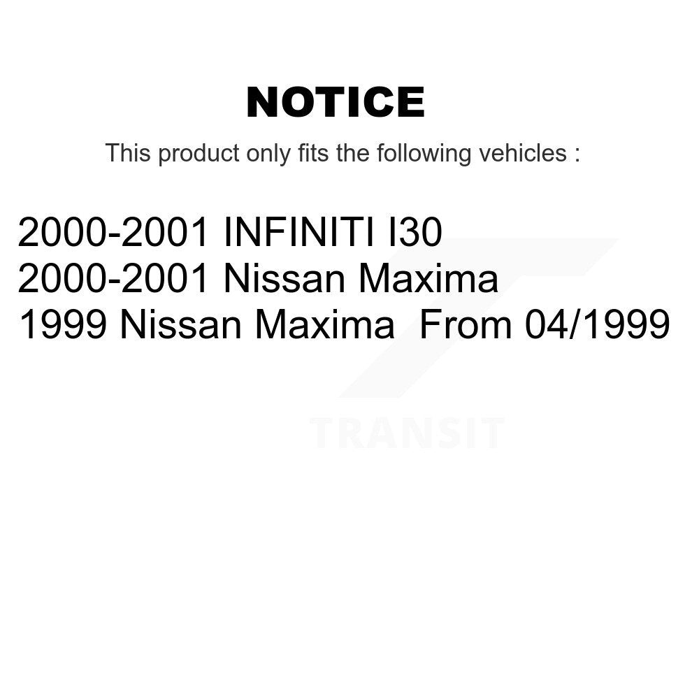 Kit de disques de frein à disque avant et arrière, pour Nissan Maxima INFINITI I30 K8-101300
